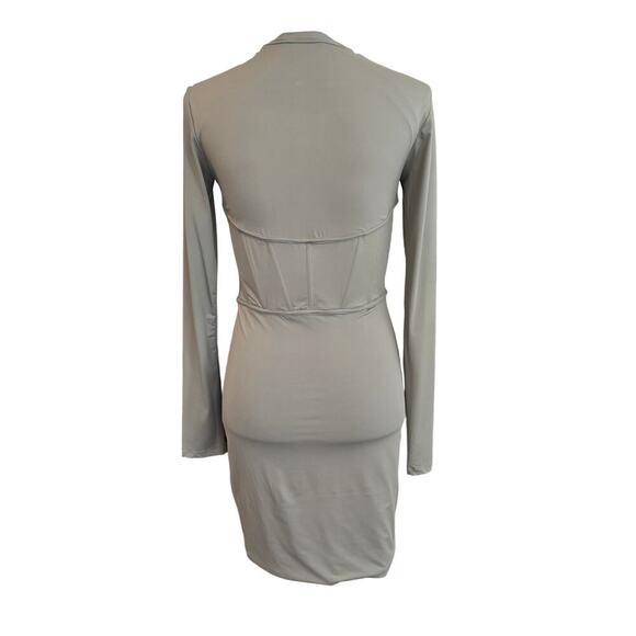 NWT Meshki Green Bodycon Corset Mini Dress Sz Small - Picture 2 of 8